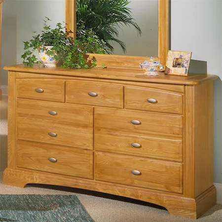 Triple Dresser with Seven Drawers